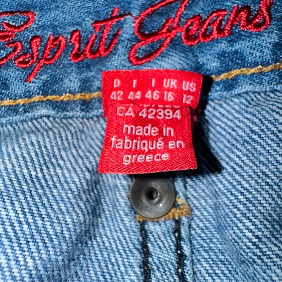 Esprit Jeans Medium Wash Wide Flare Leg Jeans, Sz 12 - Picture 11 of 12